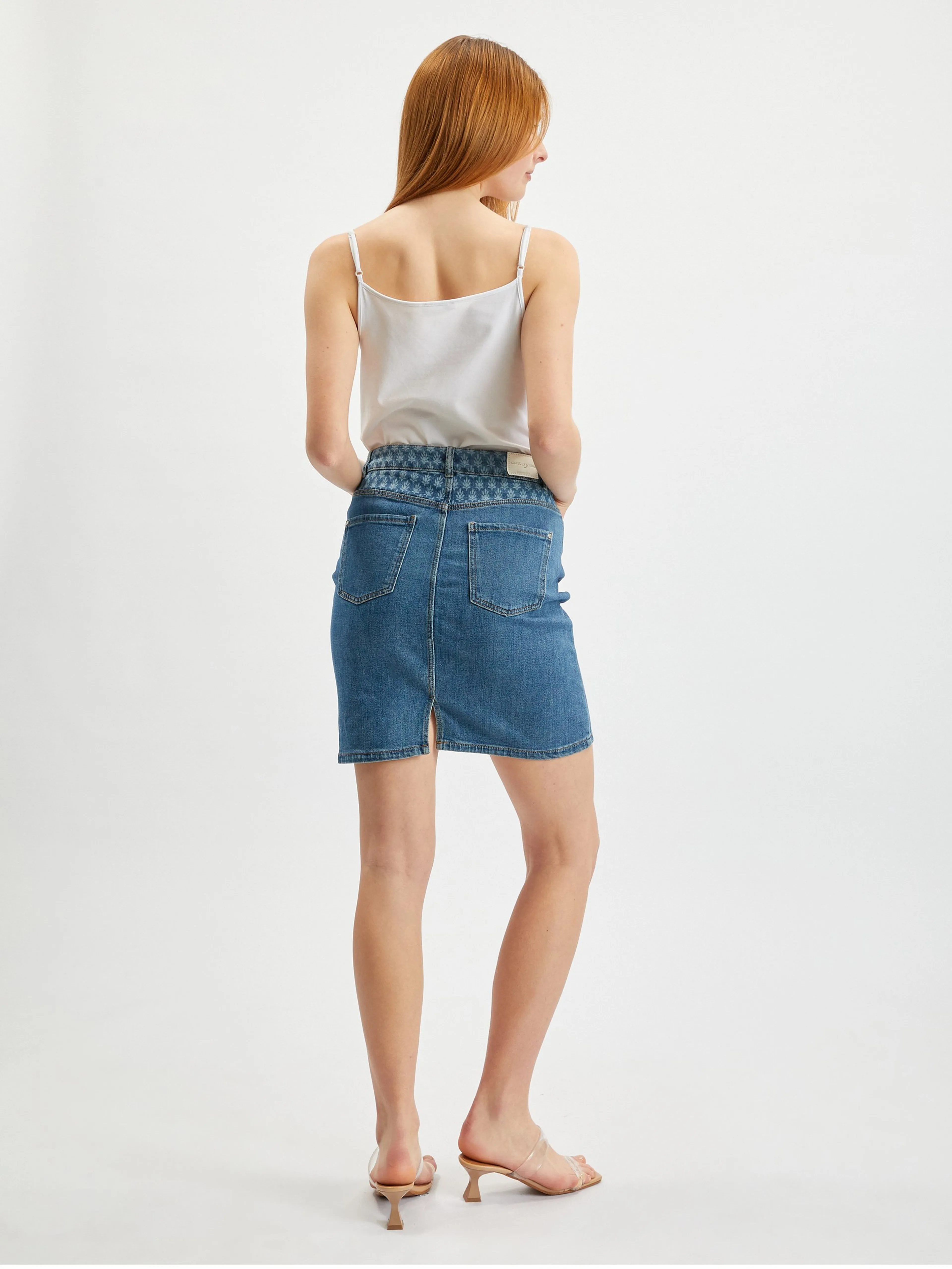Blauer Damen-Denimrock ORSAY