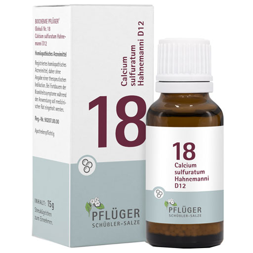 BIOCHEMIE Pflüger 18 Calcium sulfuratum D 12 Glob.  15 g  Globuli