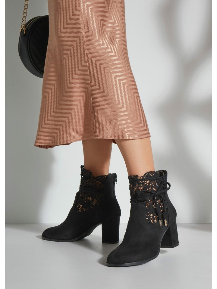 LASCANA High-Heel-Stiefelette in schwarz günstig kaufen