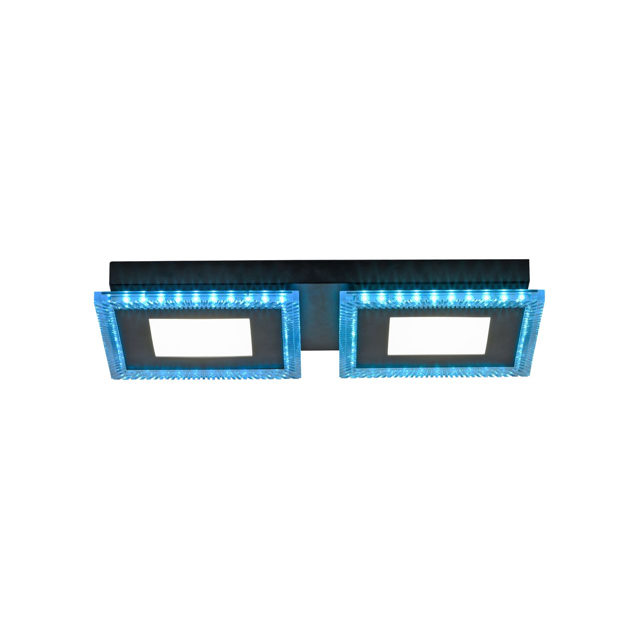 JUST LIGHT LED-Deckenleuchte ACRI, mit RGB Farbmodus, CCT, dimmbar, schwarz