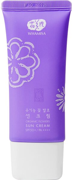 WHAMISA Organic Flowers Sun Cream SPF 50 Sonnencreme