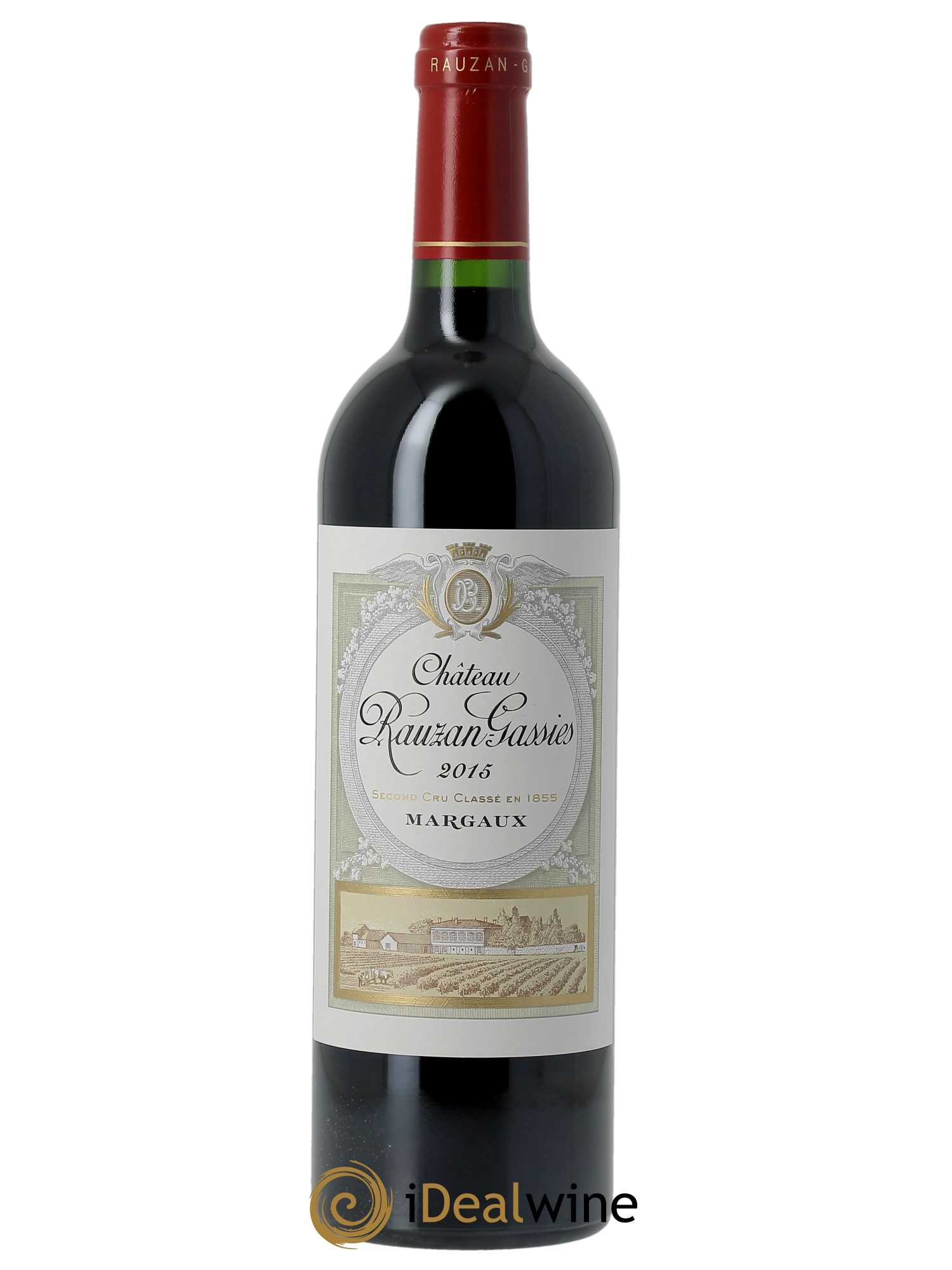 Château Rauzan-Gassies 2ème Grand Cru Classé (CBO à partir de 12 BTS) 2015 - Lot de 1 Bouteille