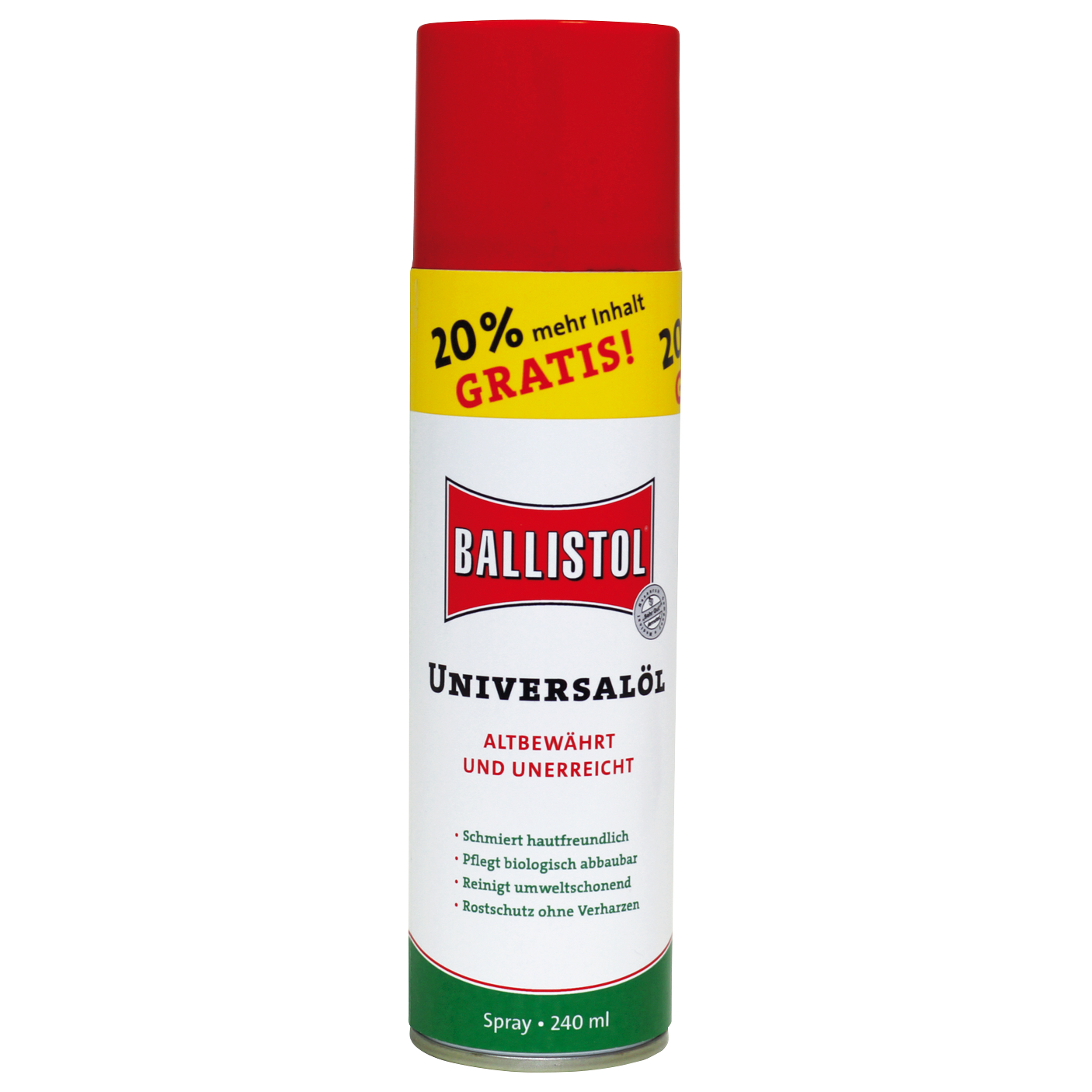 Ballistol Universalöl Spray - 240 ml Sondergröße - 20 % mehr Inhalt