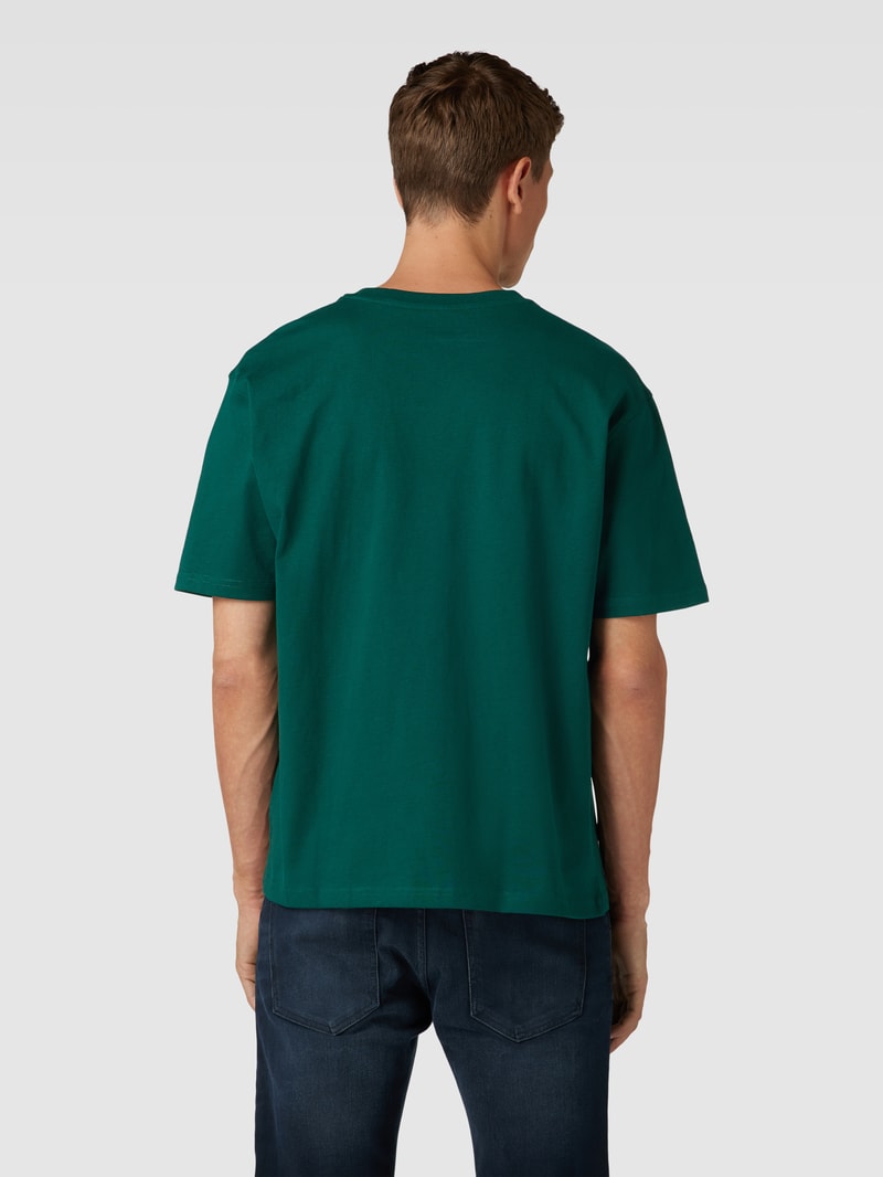 T-Shirt aus Baumwolle in dunkelgrün