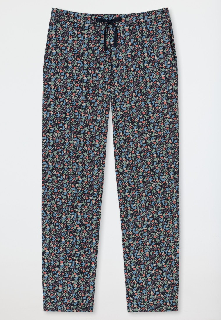 Hose lang multicolor floral gemustert - Mix+Relax