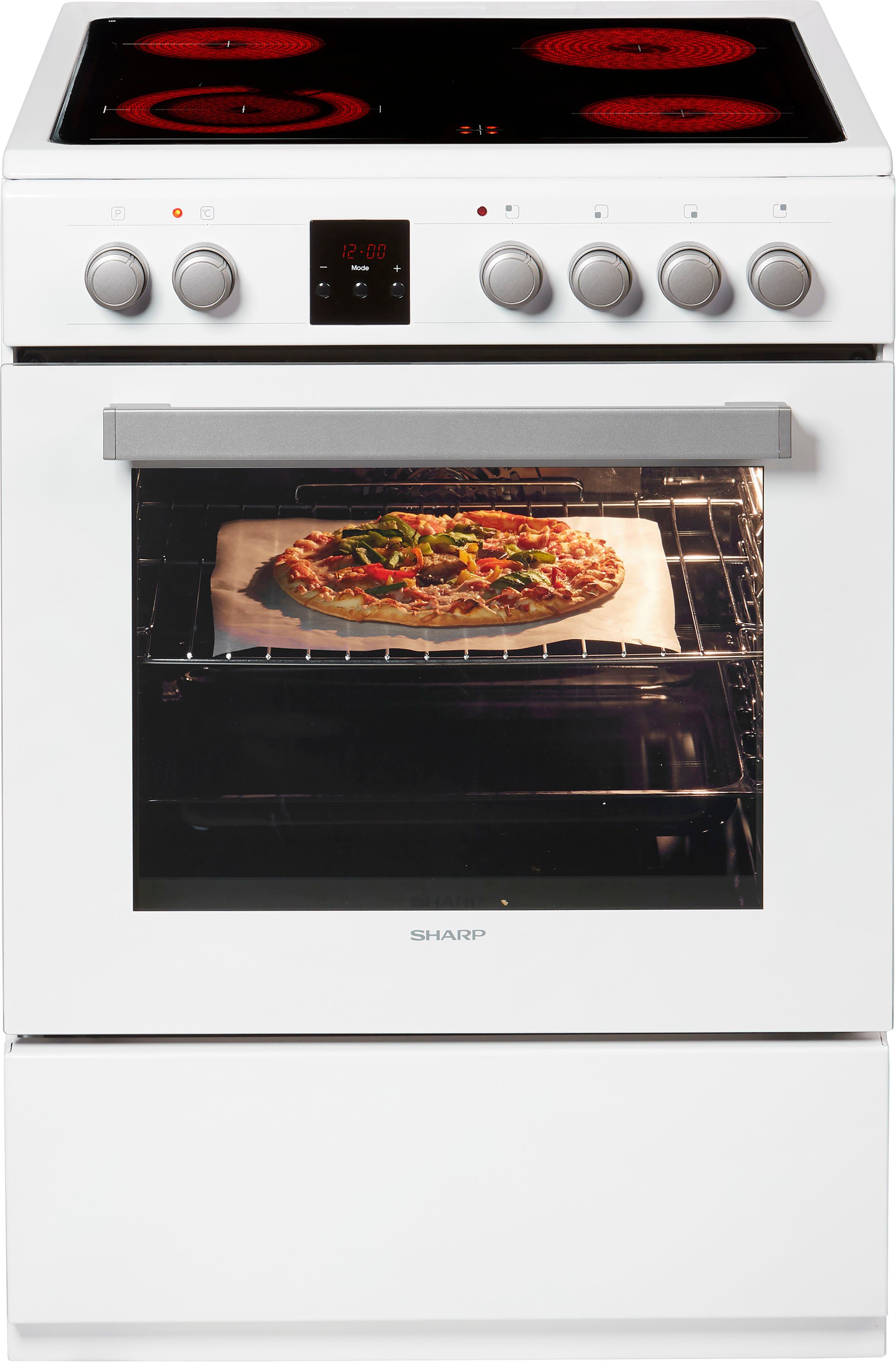 Sharp Elektro-Standherd KF-76VDD19W-DE