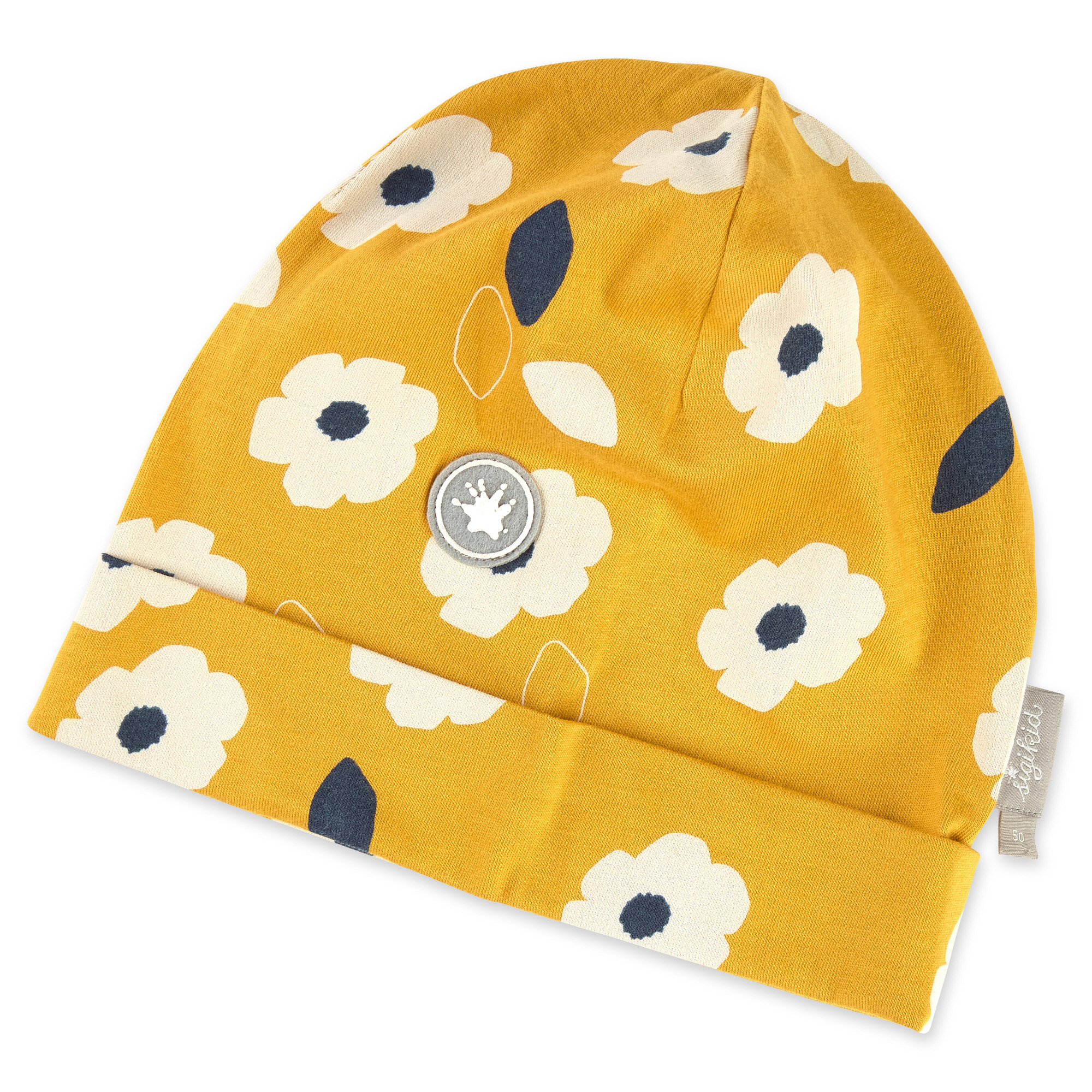 Kinder Sommer Beanie mit Blümchen Print