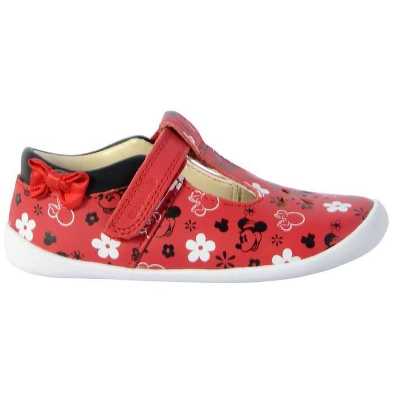 Ballerine Cuir Clarks Enfant Roamer Bow rouge