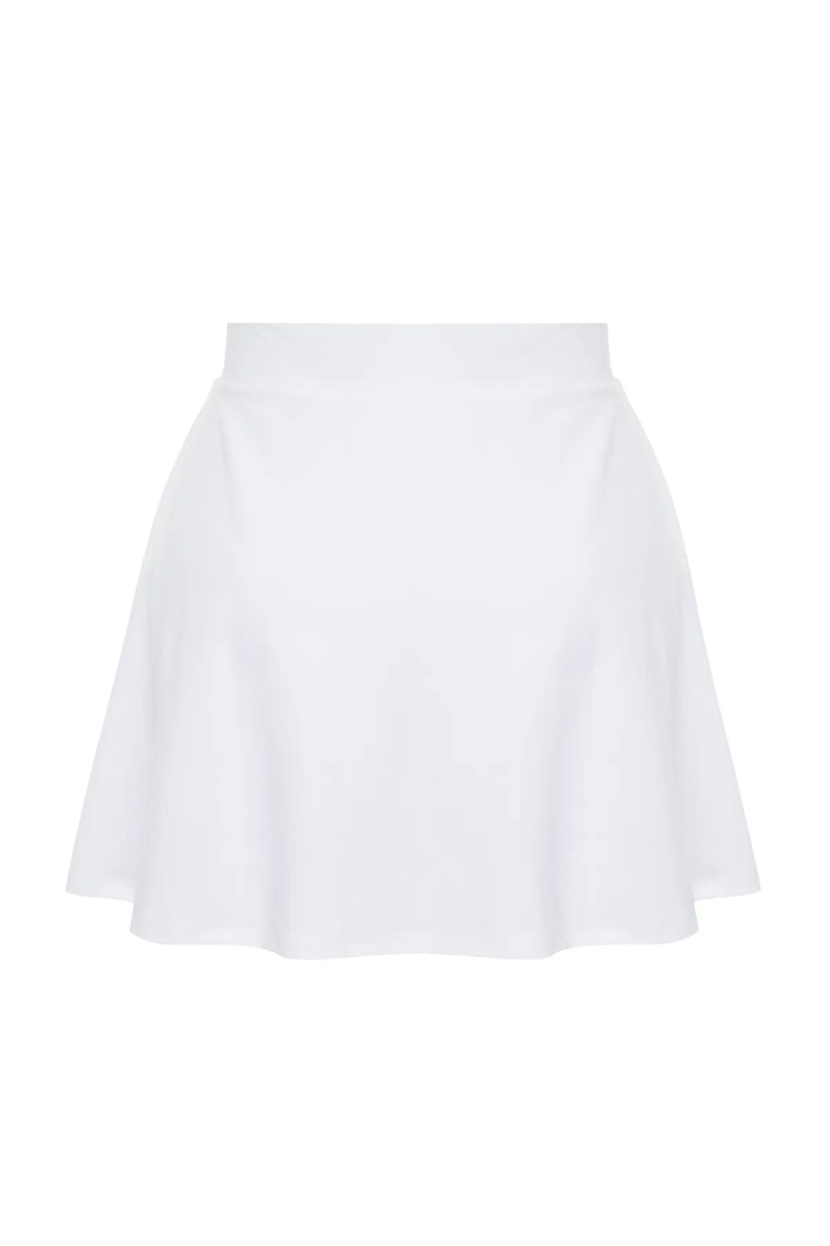 Trendyol Curve  Weißer 2-lagiger Sport-Shorts-Rock TBBSS24AP00024