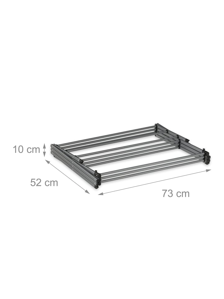 relaxdays Wäscheständer in Silber - (B)73 x (H)105 x (T)37 cm günstig kaufen onesize