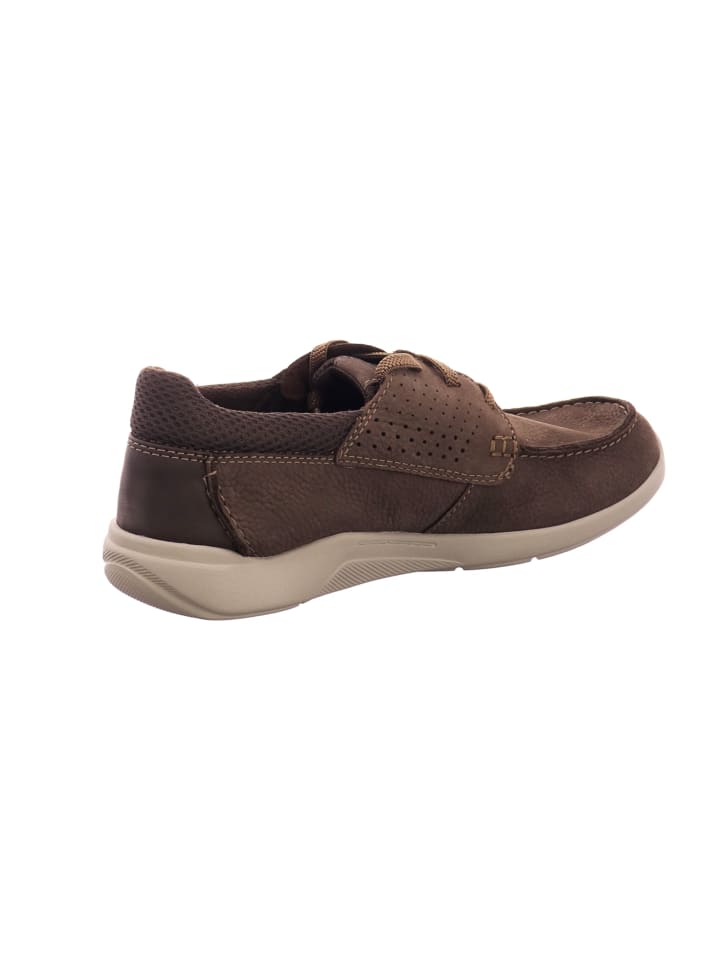 Clarks Mokassin Schnürschuhe in Braun günstig kaufen