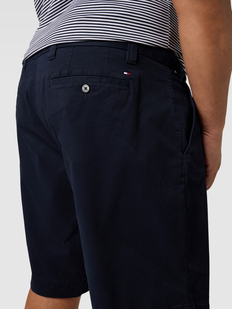 PLUS SIZE Chino-Shorts mit Stretch-Anteil Modell 'MADISON' in marineblau