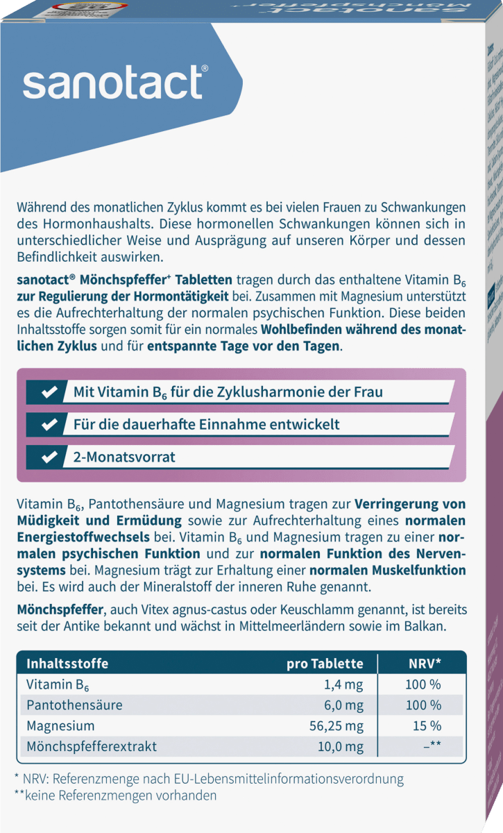 Mönchspfeffer Tabletten 60 St, 43 g