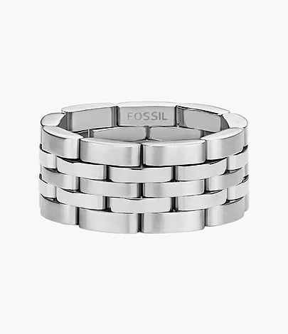 Fossil Ring Arden Watch Links Edelstahl