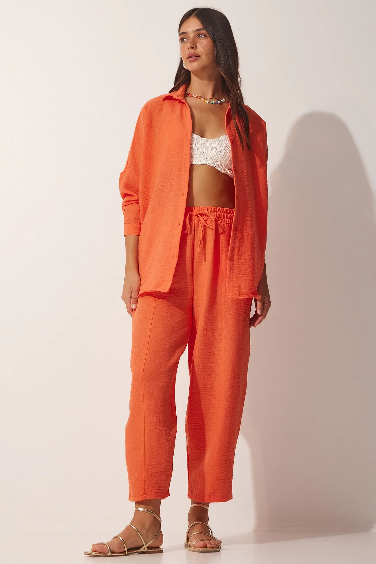 Happiness İstanbul  Zweiteiler - Orange - Regular Fit