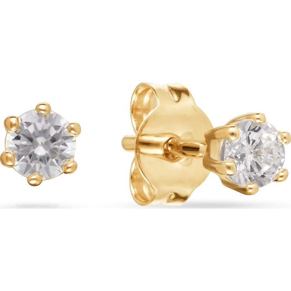 FAVS Boucles d'oreilles à fermoir à poussette 375 Or jaune Boucles d'oreilles