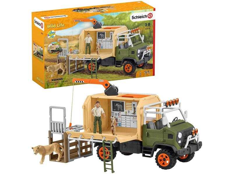 Gros camion sauvetage d’animaux