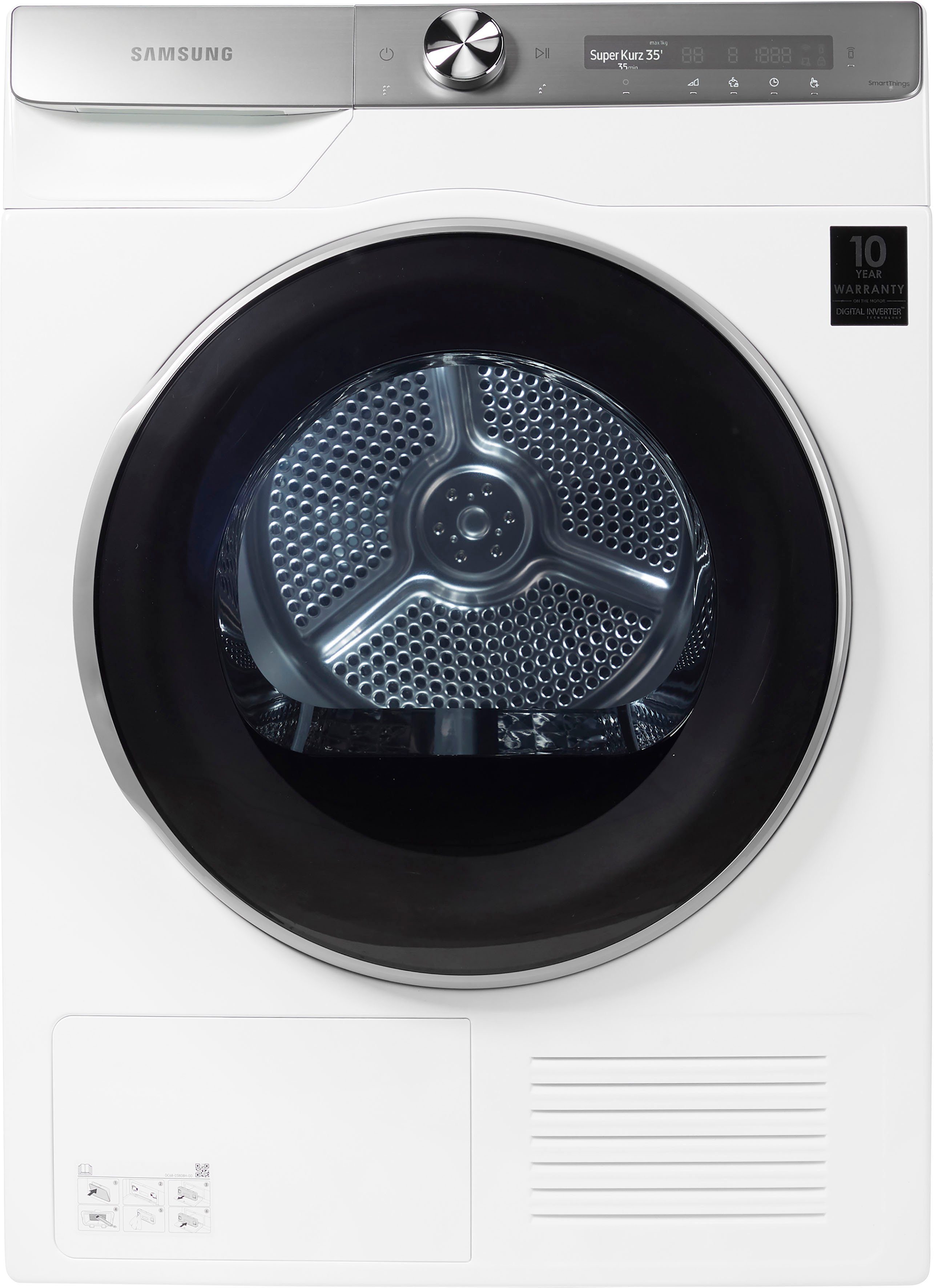 Samsung Wärmepumpentrockner DV91T8240SH/S2, 9 kg, Super Speed Trockner - unter 1,5h