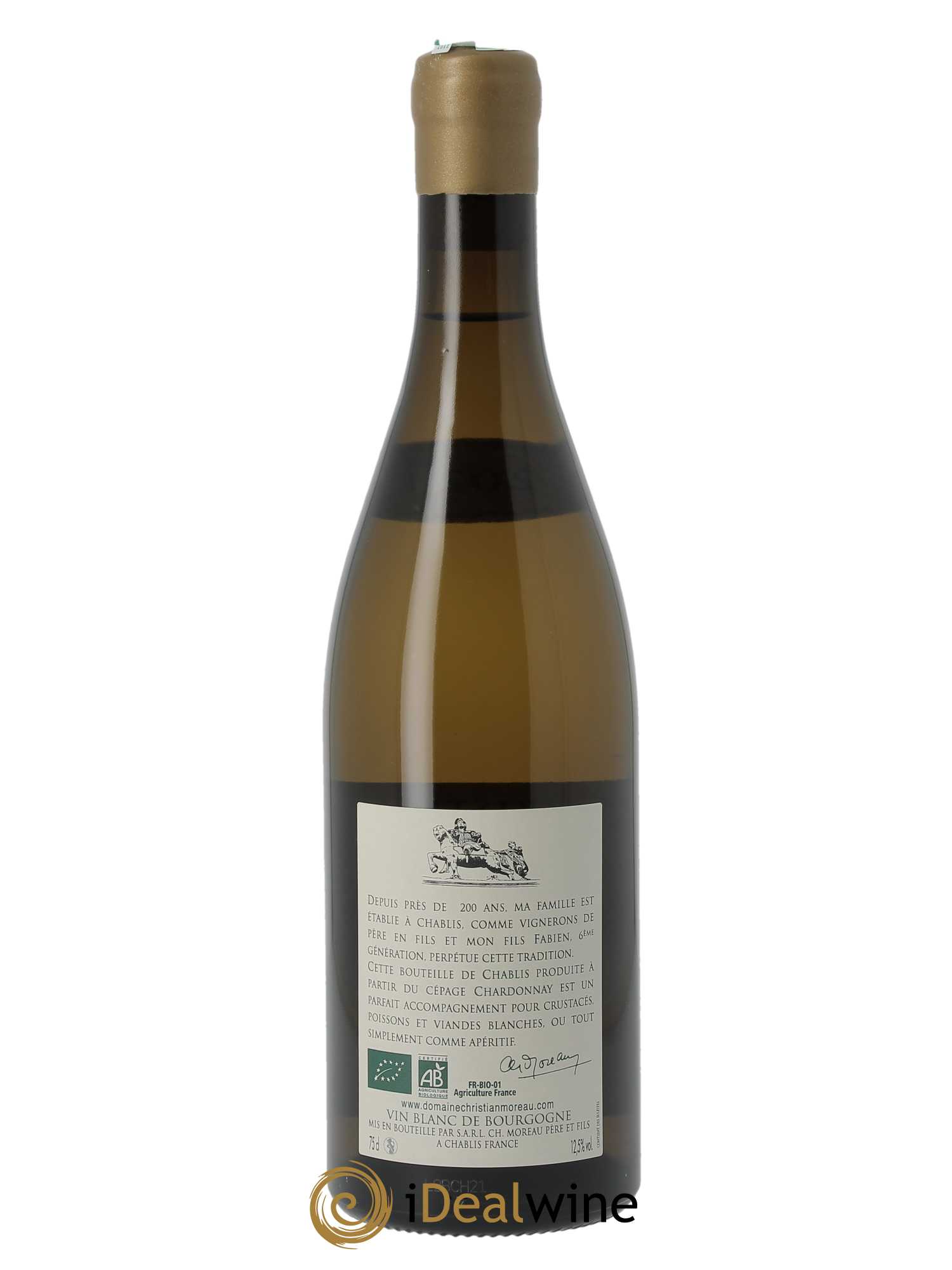 Chablis Les Pargues Christian Moreau  2021 - Lot de 1 Bouteille