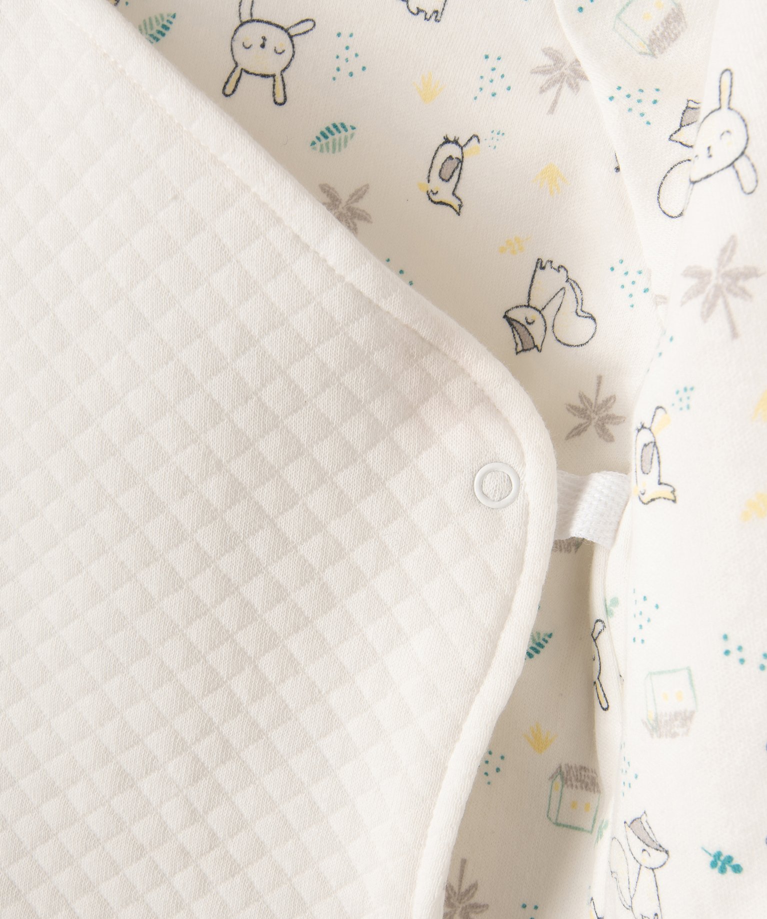 Gilet bébé cache-cur réversible - Petit Béguin blanc | GEMO