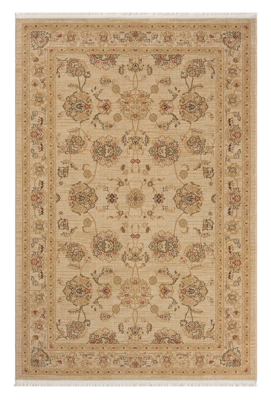 MyFlair Teppich Lucy, 160cm x 230cm, Farbe Beige, rechteckig, Florhöhe 7,5mm