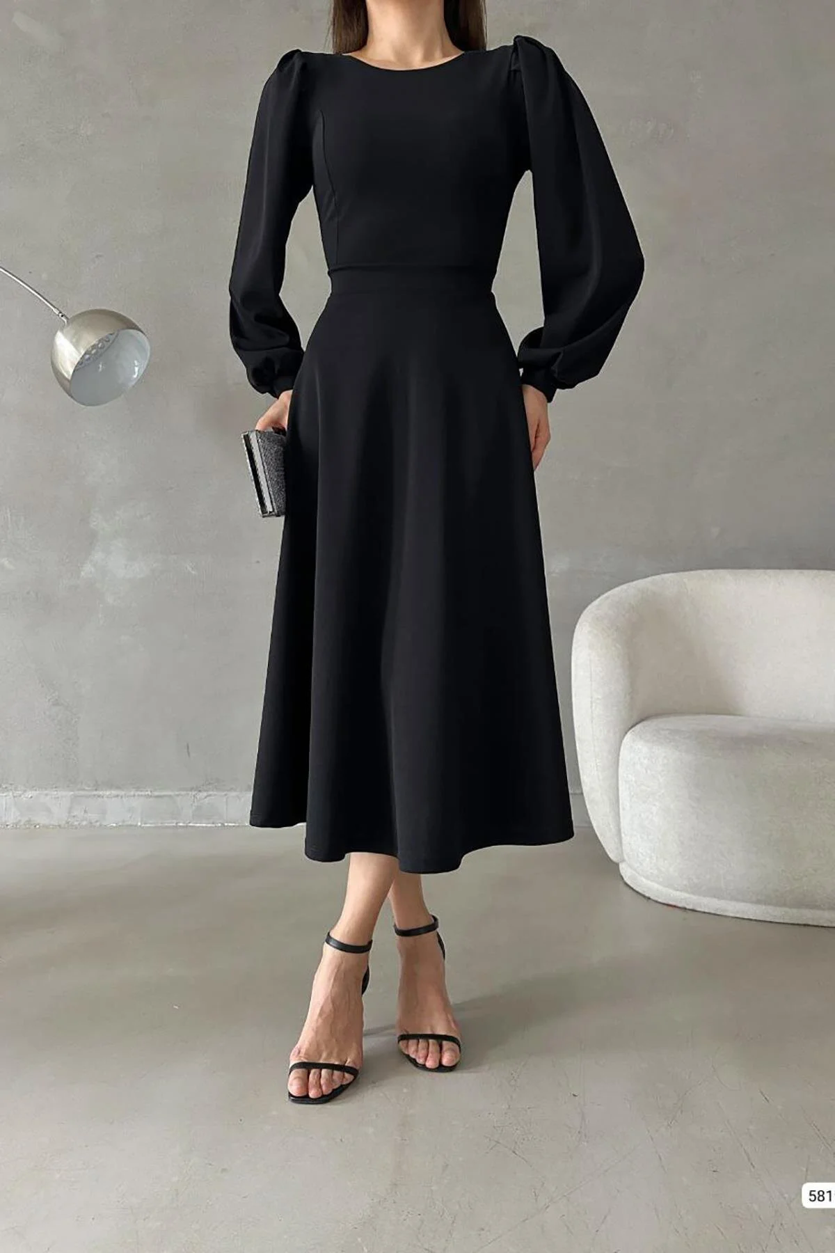 Deafox  Kleid - Schwarz - A-Linie