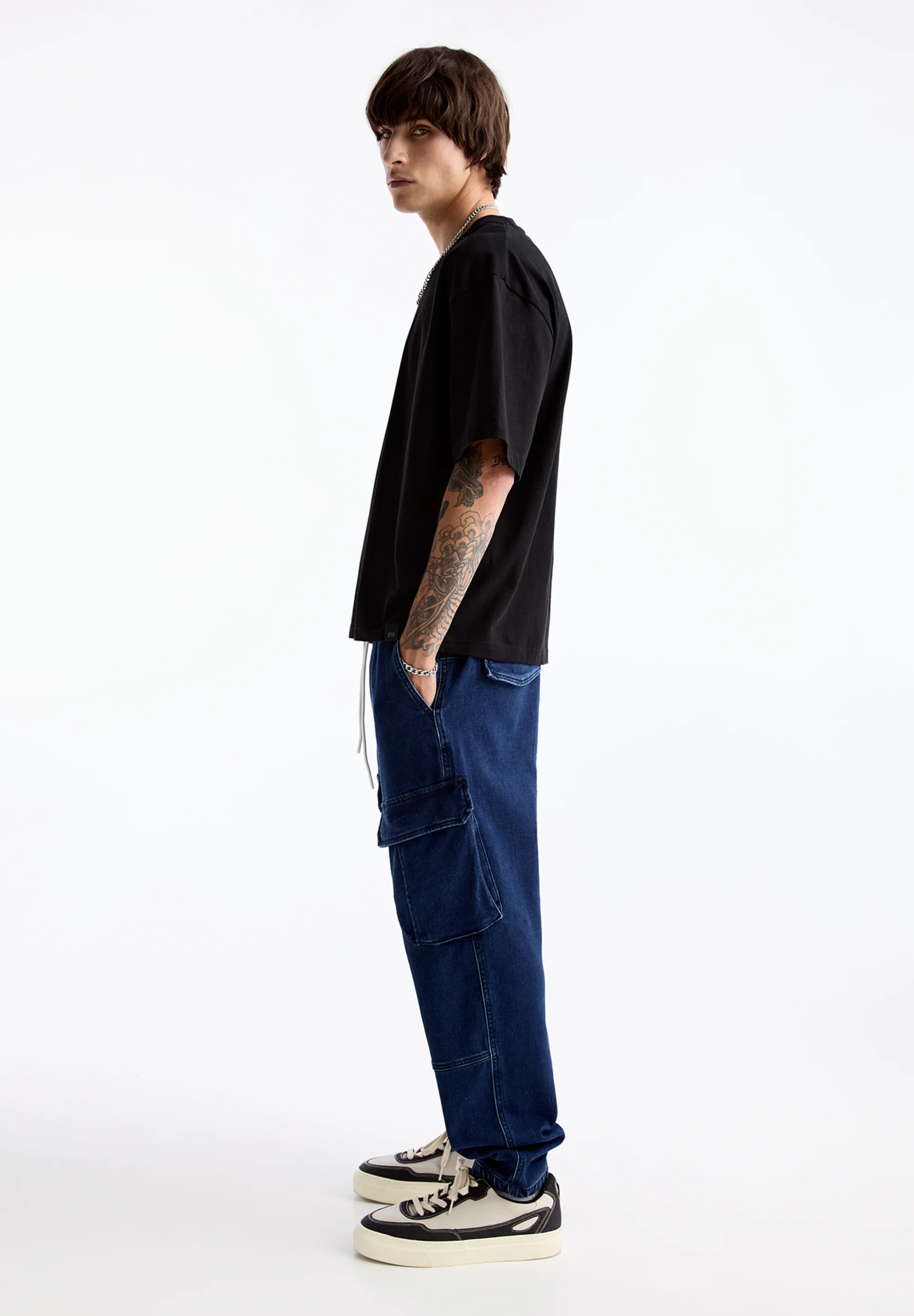 PULL&BEAR SOFT - Vaqueros de corte cónico