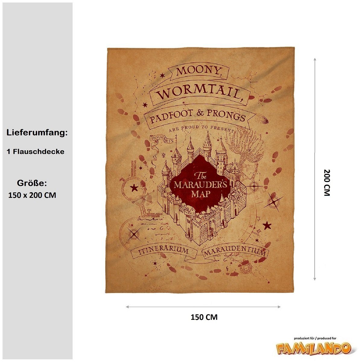 Kinderdecke Super flauschige Harry Potter Kuscheldecke 