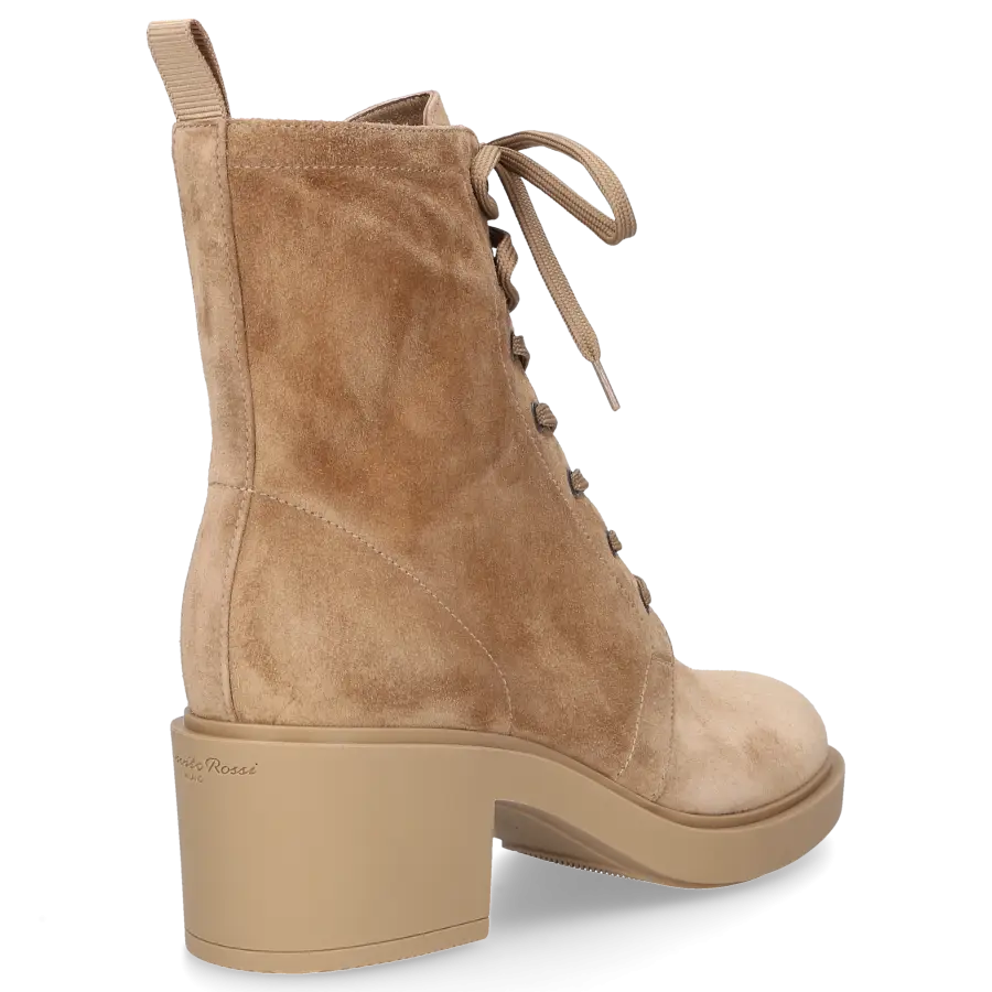 Gianvito Rossi - Stiefeletten FOSTER Veloursleder - beige