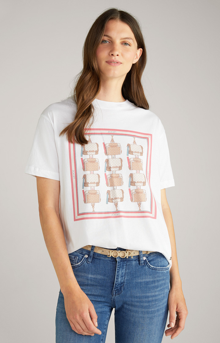 Baumwoll-T-Shirt in Weiß