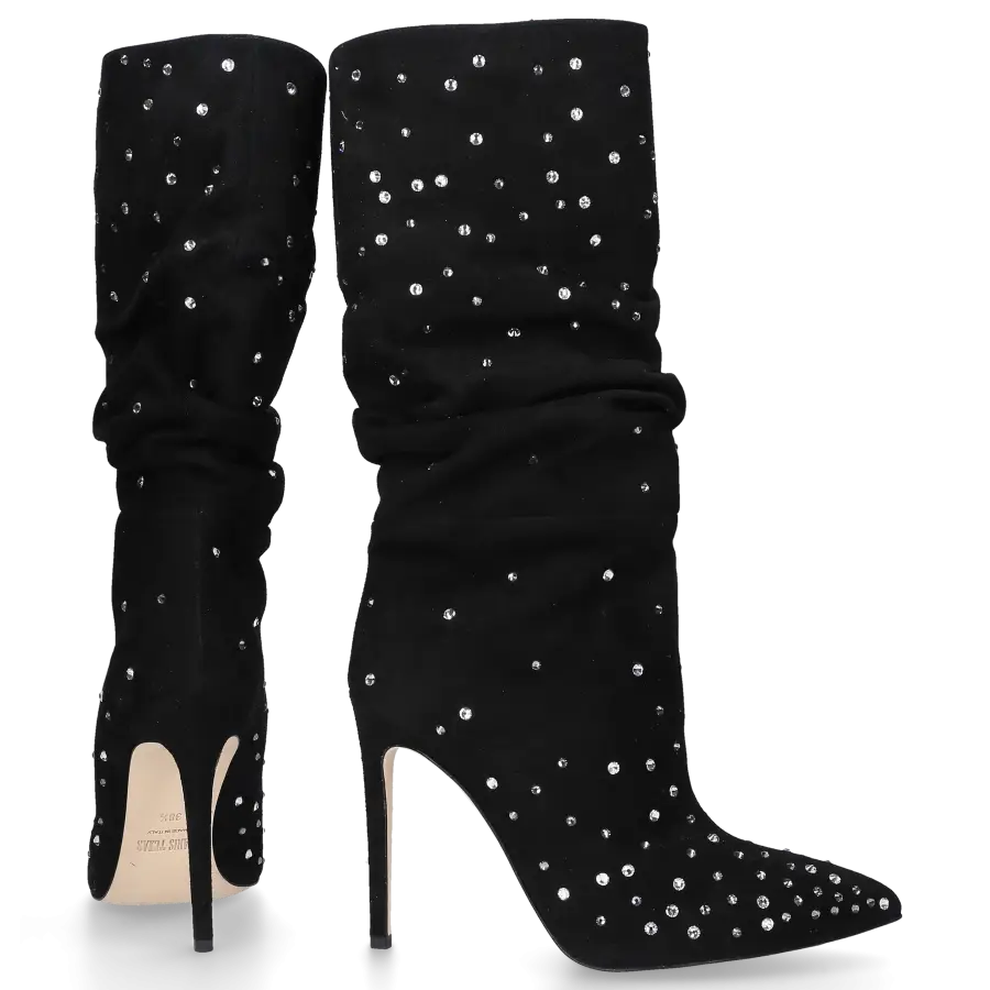 Paris Texas - Stiefel HOLLY SLOUCHY 85 Strass - schwarz