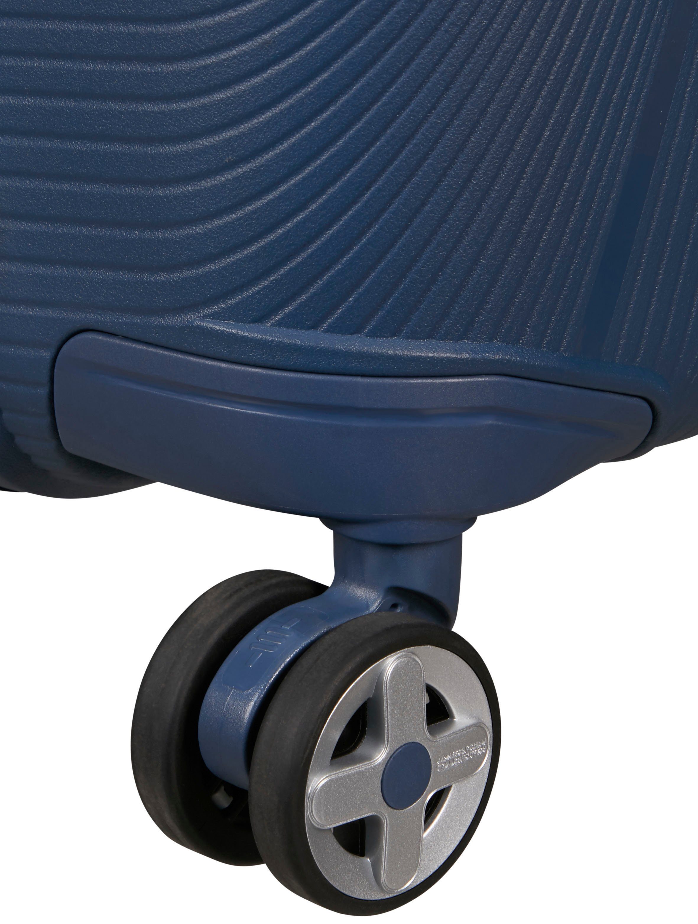 American Tourister® Hartschalen-Trolley Starvibe, navy, 55 cm, 4 Rollen, mit Volumenerweiterung; enthält recyceltes Material