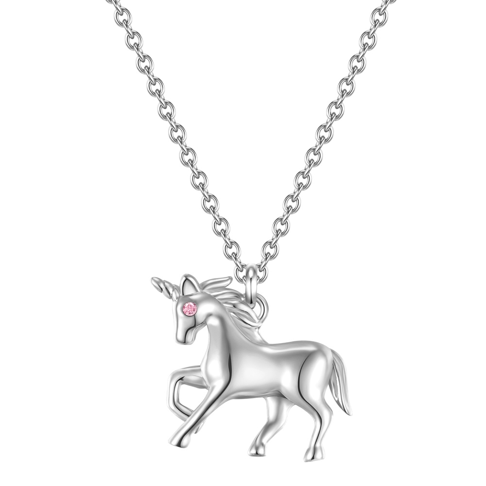 Glanzstücke München Collier en argent Licorne Argent sterling Oxyde de zirconium (CZ) en Argent collier