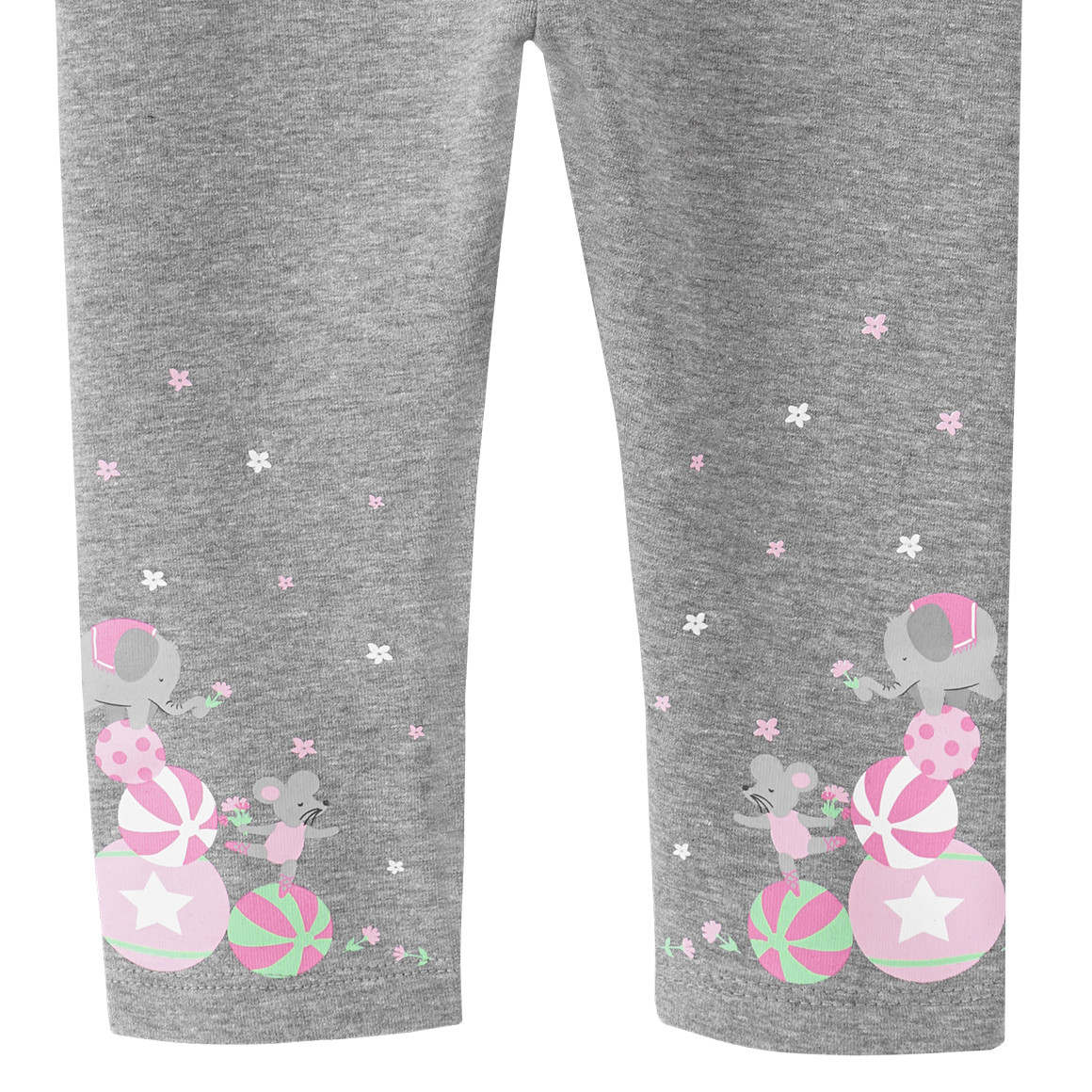 Baby Leggings mit Zirkus-Print