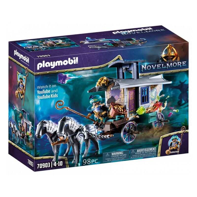 70903 Playmobil Novelmore marchand et chariot