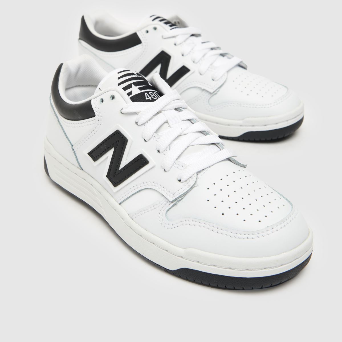 Belo-črni športni copati New Balance 480 Youth
