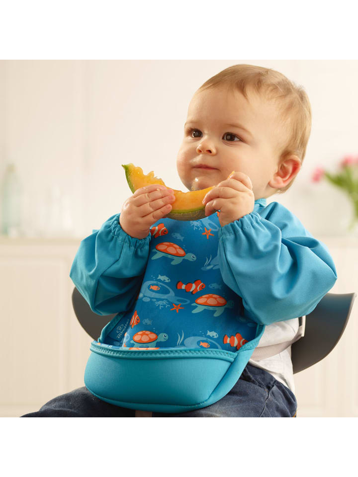 Bibetta Lätzchen mit Raglanärmeln Neopren-Lätzchen Tropenfisch günstig kaufen onesize