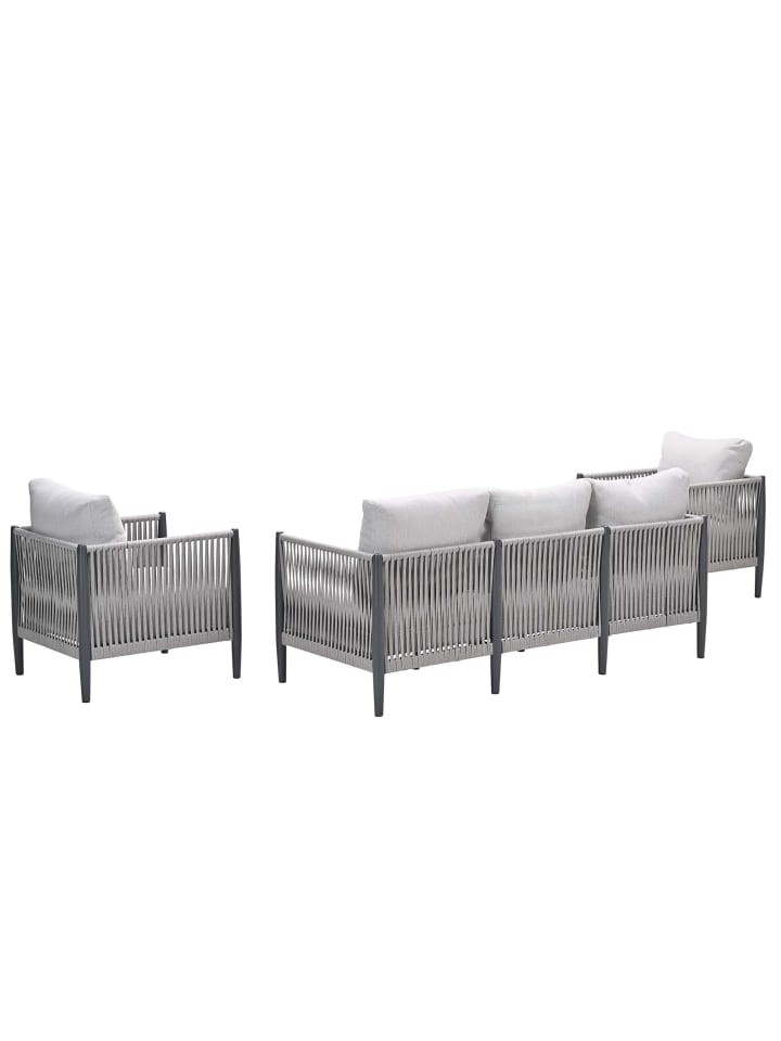 GMD Living Lounge Dining Gartenmöbel Sitzgruppe DIAMO mit Sportbank, Esstisch mit Vironwood günstig kaufen onesize