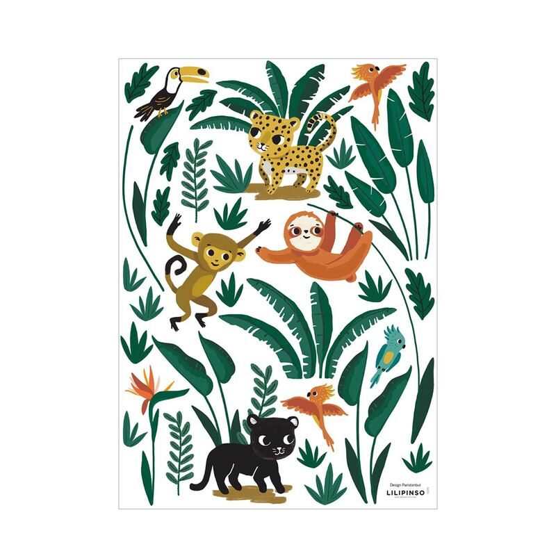 Stickers décoration Petits animaux de la jungle Lilipinso and Co