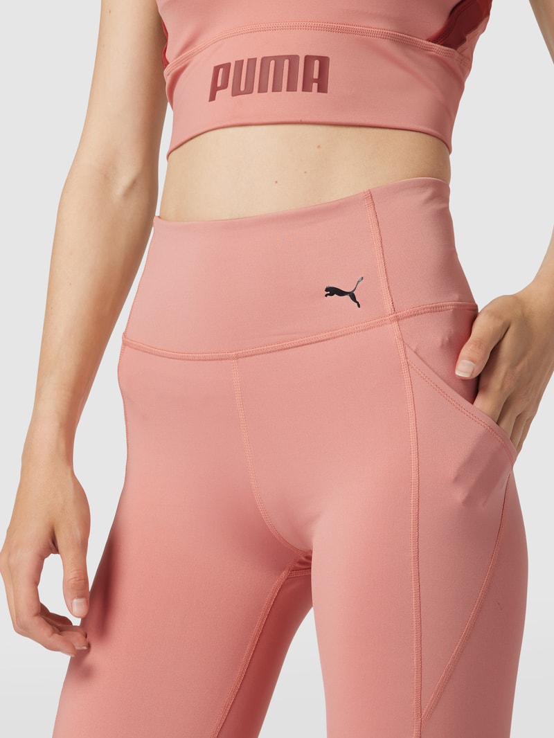 High Waist Leggings mit Eingrifftaschen in rosa