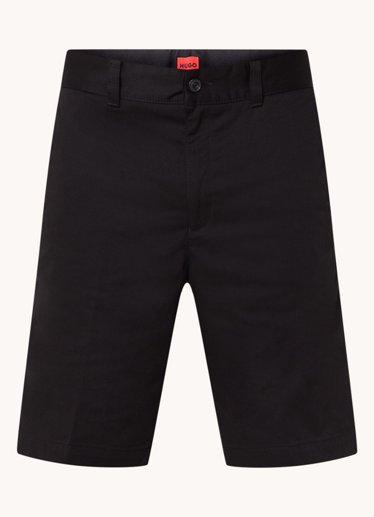 HUGO BOSS  Darik straight fit korte chino met steekzakken