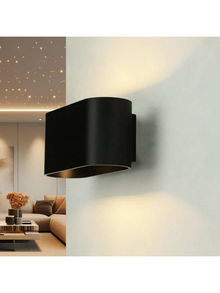 Licht-Erlebnisse Wandlampe in Schwarz günstig kaufen onesize