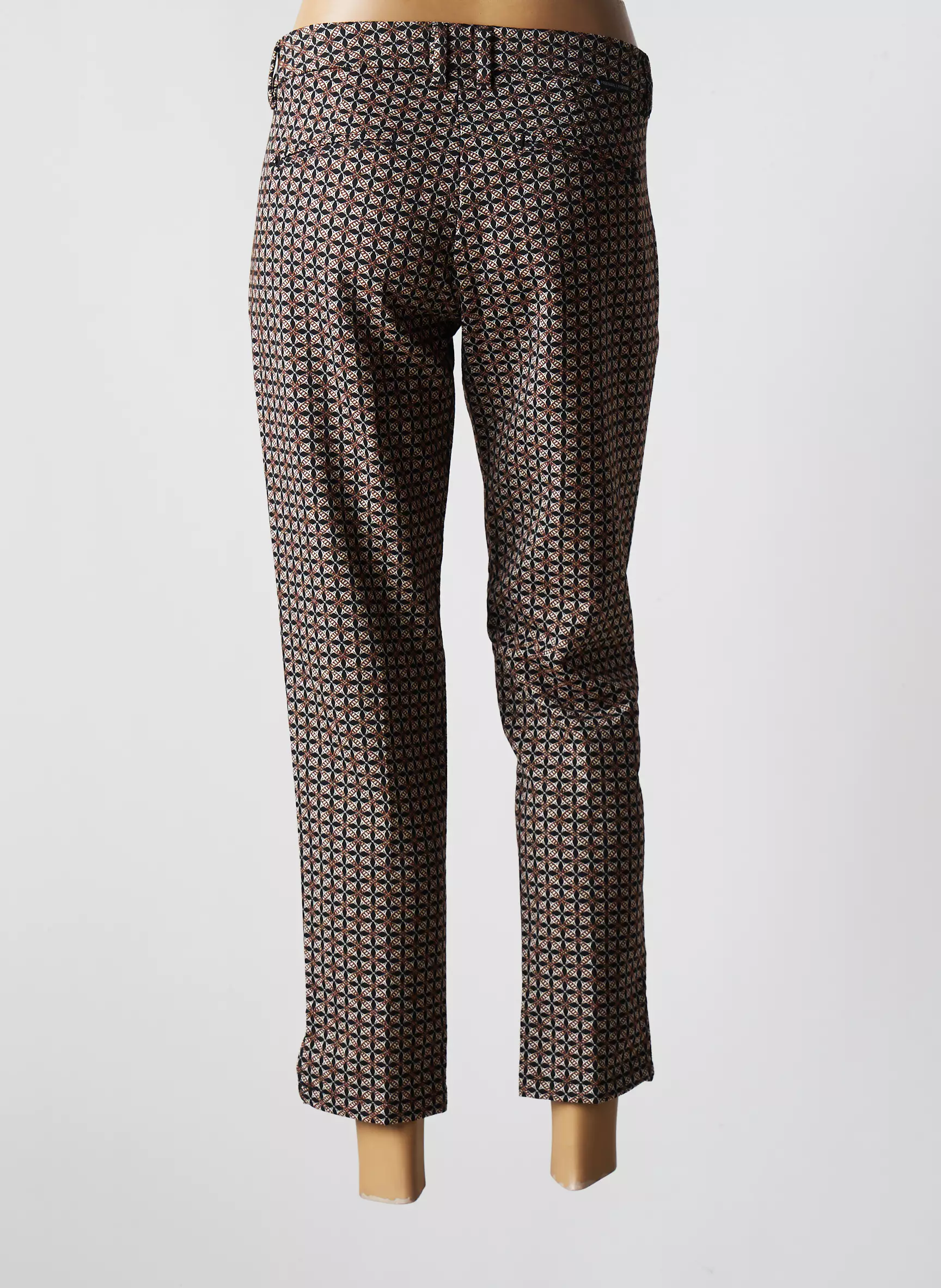 Freeman T Porter Pantalon7 8 Femme couleur marron