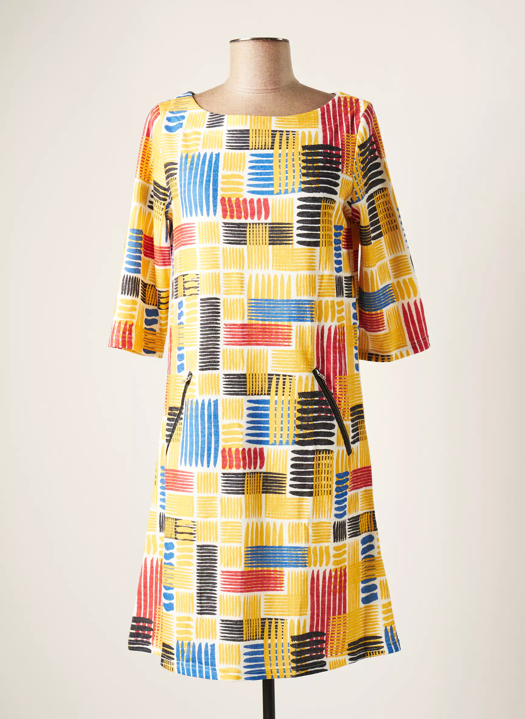 Vegas Robes Mi Longues Femme couleur jaune