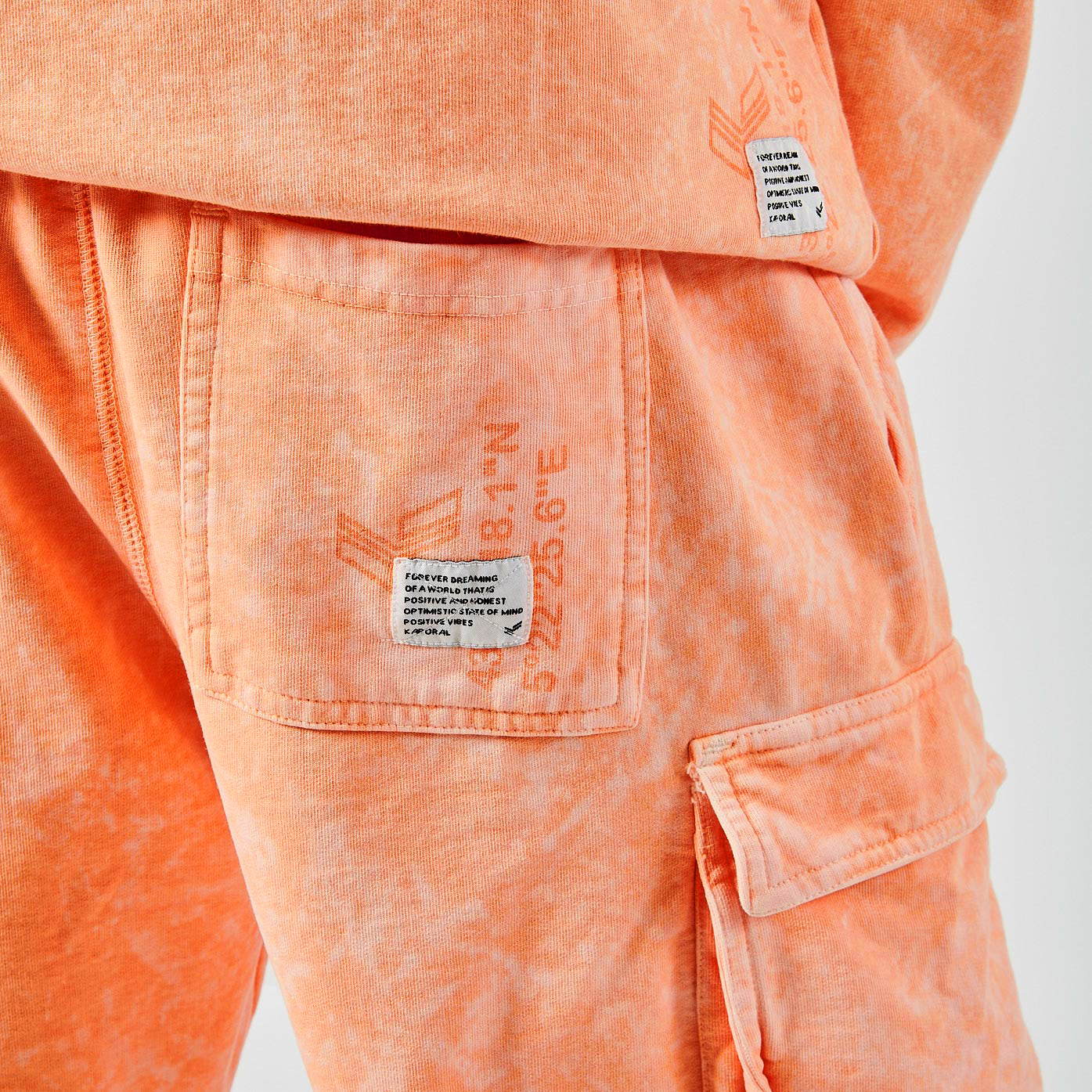 BINX   Short orange homme 100% coton