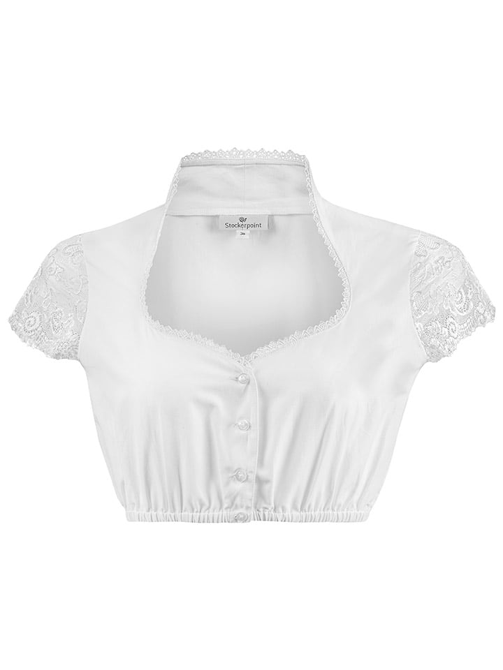 Stockerpoint Dirndlbluse in Weiß günstig kaufen