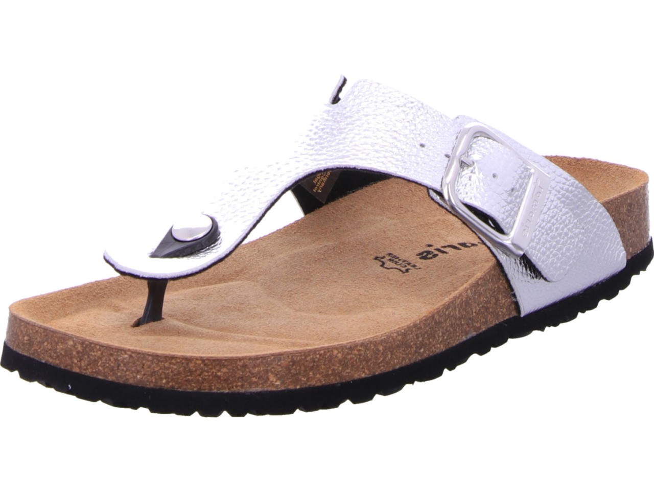 WORTMANN Sportliche Sandalen silber Da.-Pantolette