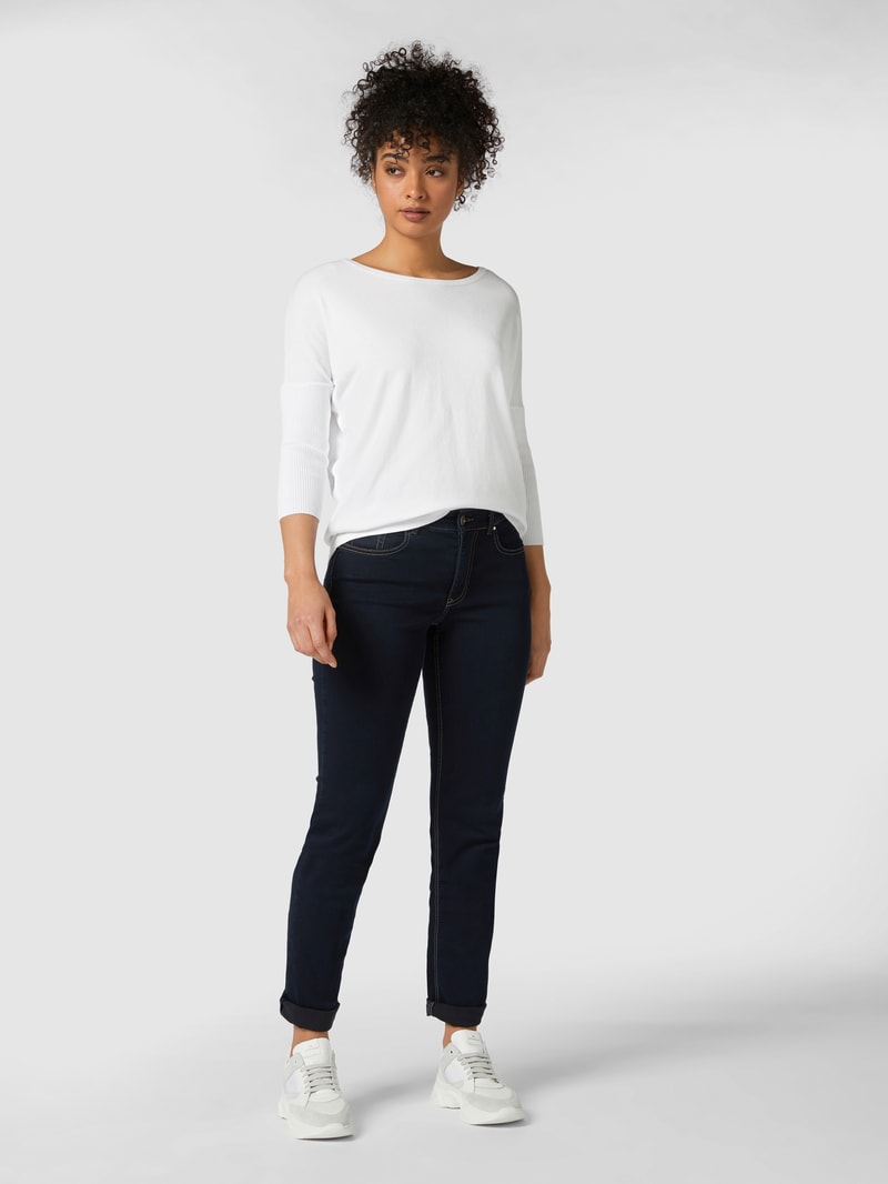 Feminine Fit 5-Pocket-Jeans Modell MELANIE in marineblau