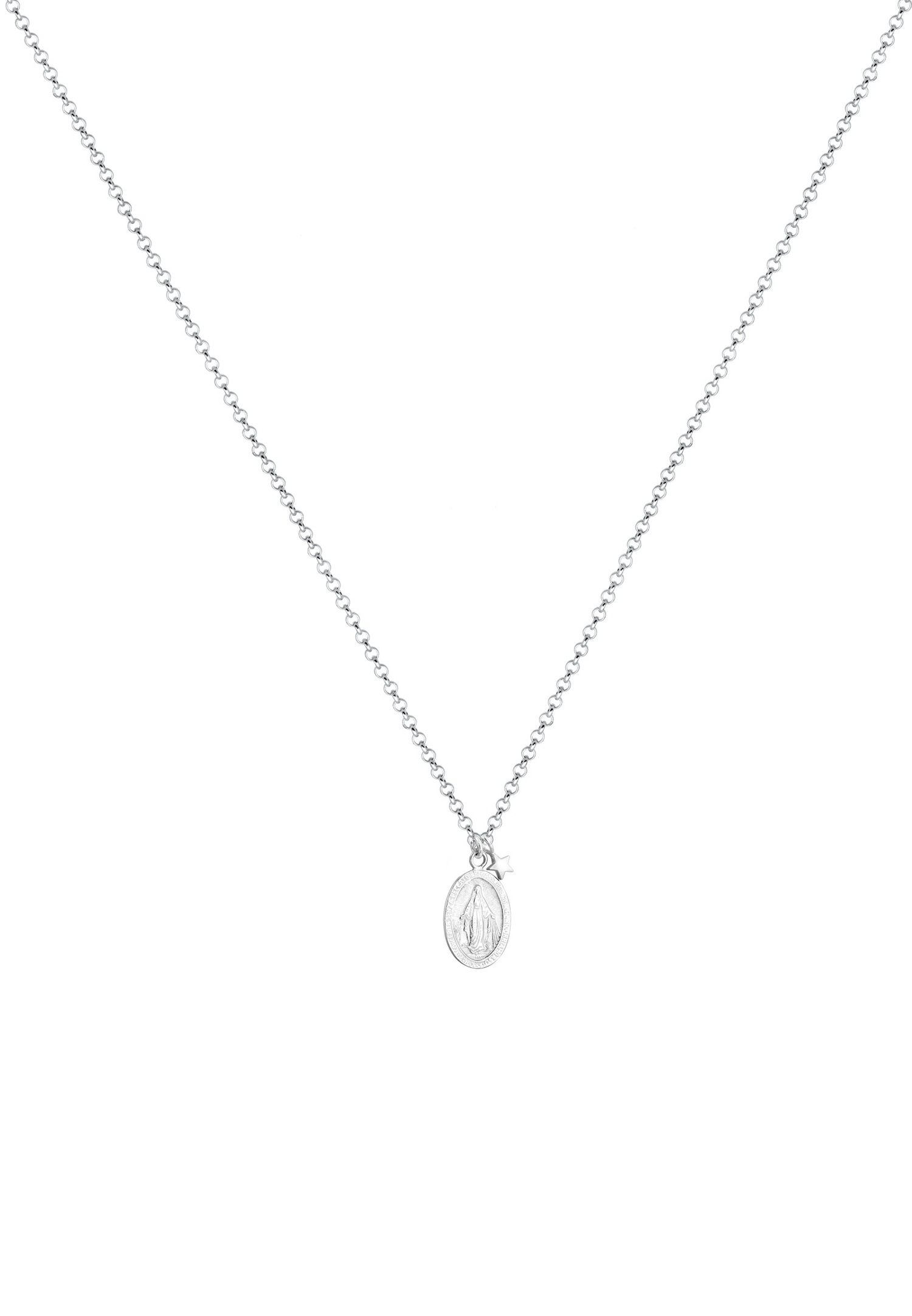 Elli női medál, Marianne képpel, sima, 925 sterling ezüst