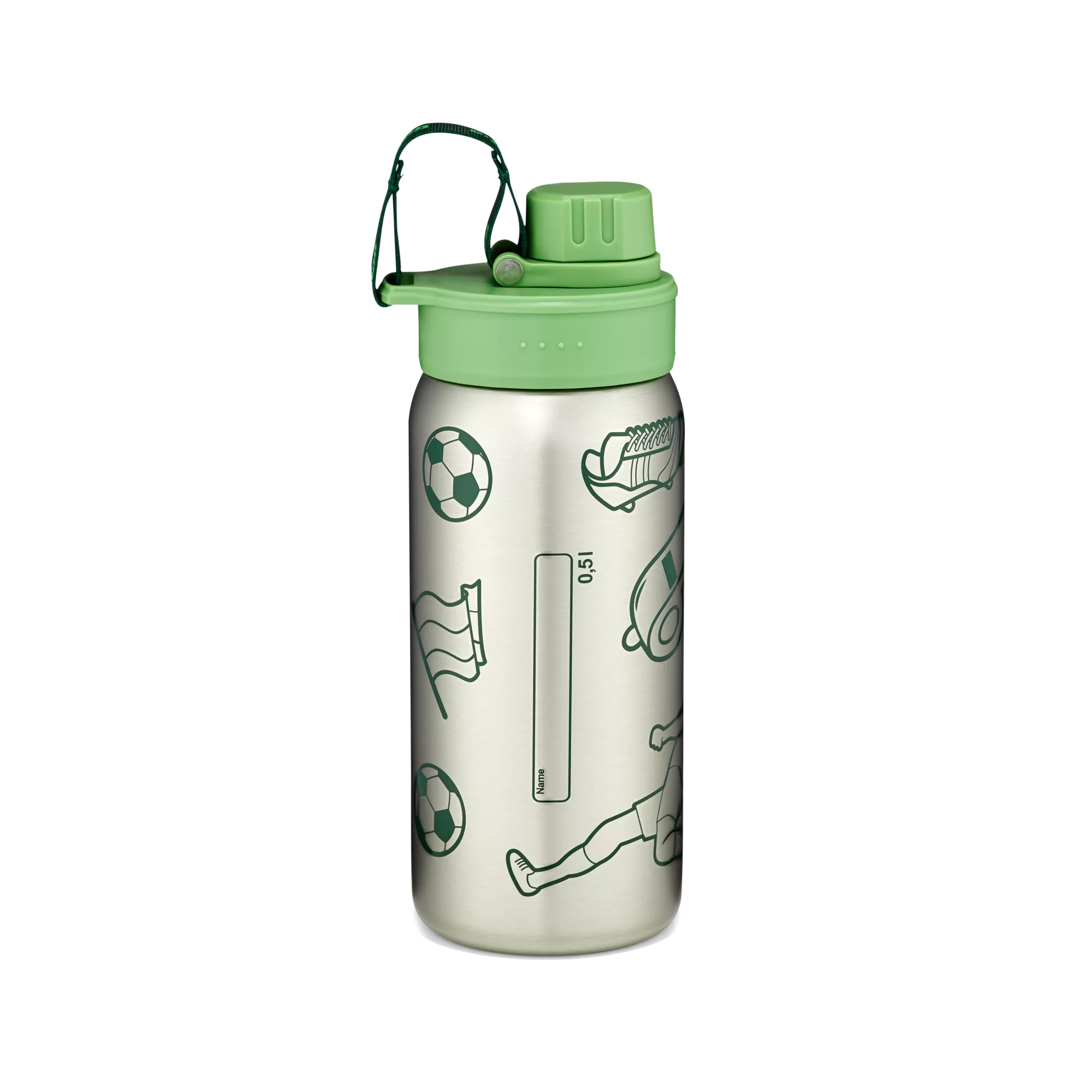 ergobag Edelstahl Trinkflasche Grün